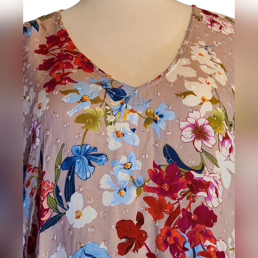 Cupio size L multi color top - Picture 5 of 9